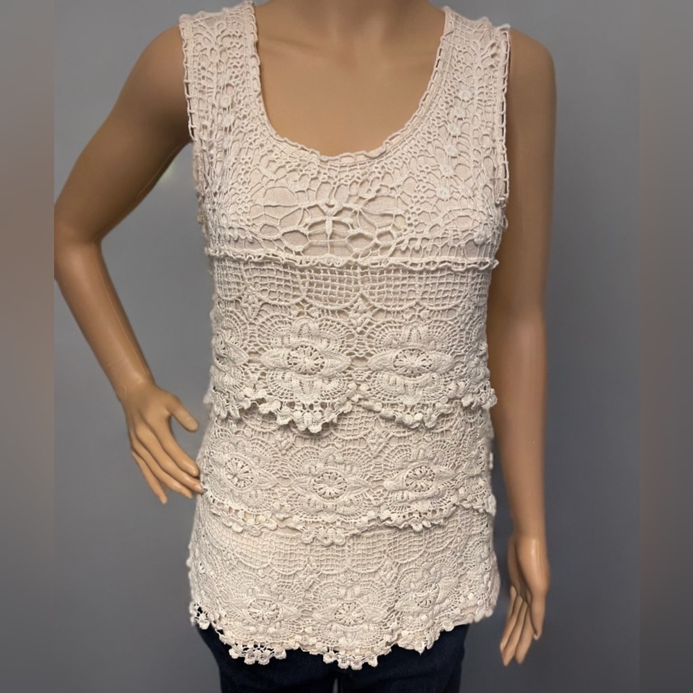 Crochet Tank Top Cream